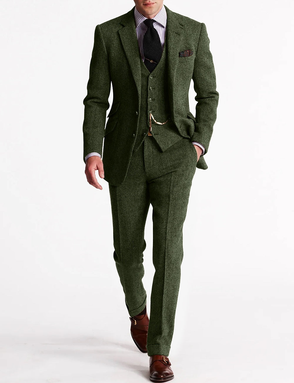 Tweed Tuxedo dla Mężczyzn – Klasyczny i Elegancki