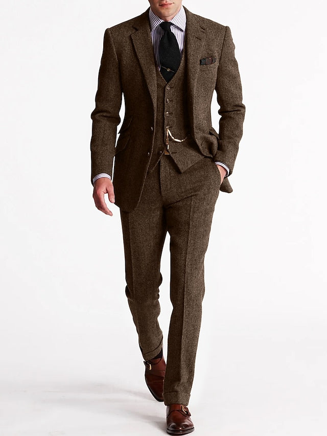 Tweed Tuxedo dla Mężczyzn – Klasyczny i Elegancki
