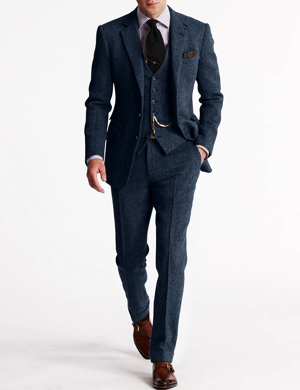 Tweed Tuxedo dla Mężczyzn – Klasyczny i Elegancki