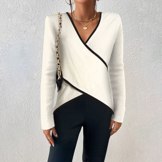 V-Neck Sweater for Women – Elegant & Warm