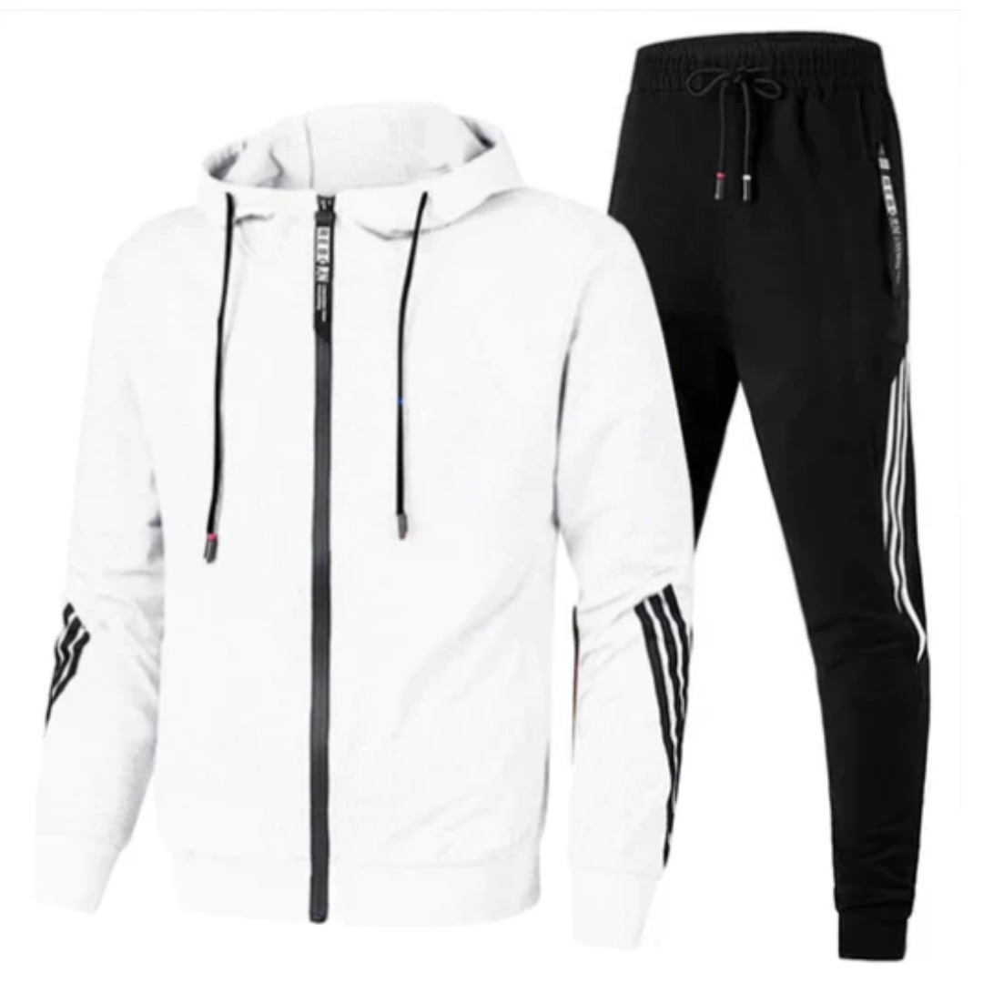 Wygodny dwuczęściowy dres sportowy dla mężczyzn – Stylowy i funkcjonalny
