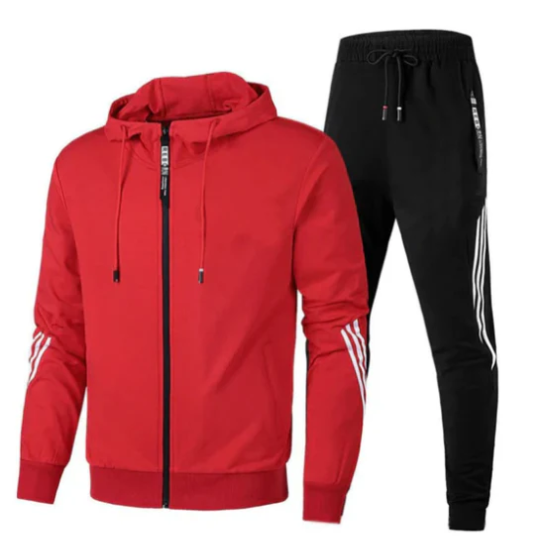 Wygodny dwuczęściowy dres sportowy dla mężczyzn – Stylowy i funkcjonalny
