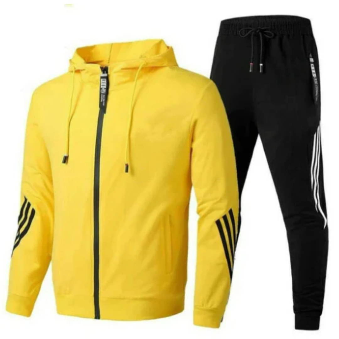 Wygodny dwuczęściowy dres sportowy dla mężczyzn – Stylowy i funkcjonalny