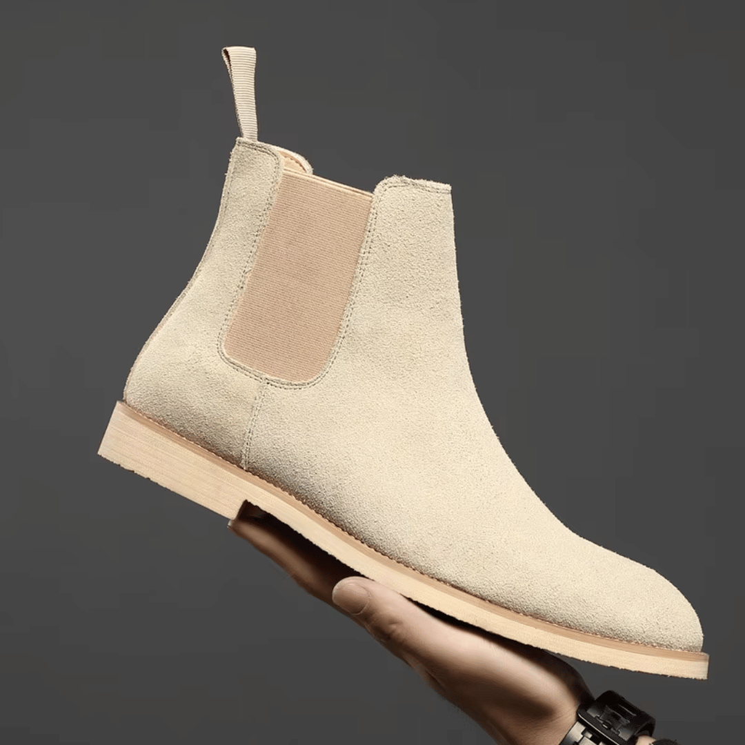 Zamszowe Buty Chelsea dla Kobiet – Eleganckie i Wygodne w Kolorze Olive Green
