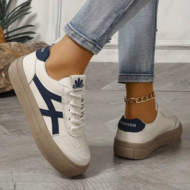 Białe Sneakersy Damskie Terese – Ortopedyczne i Komfortowe na Co Dzień