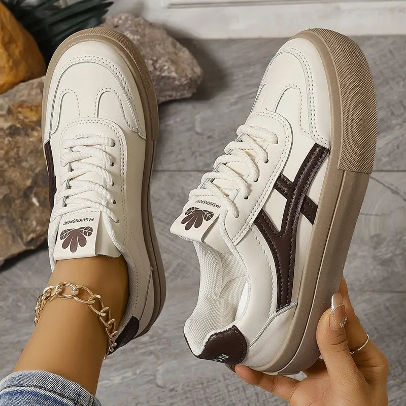 Białe Sneakersy Damskie Terese – Ortopedyczne i Komfortowe na Co Dzień