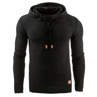 Bluza Męska – Trójwymiarowa Faktura &amp; Regulowany Kaptur