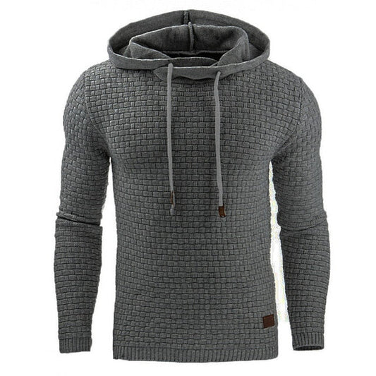Bluza Męska – Trójwymiarowa Faktura &amp; Regulowany Kaptur