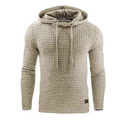 Bluza Męska – Trójwymiarowa Faktura &amp; Regulowany Kaptur