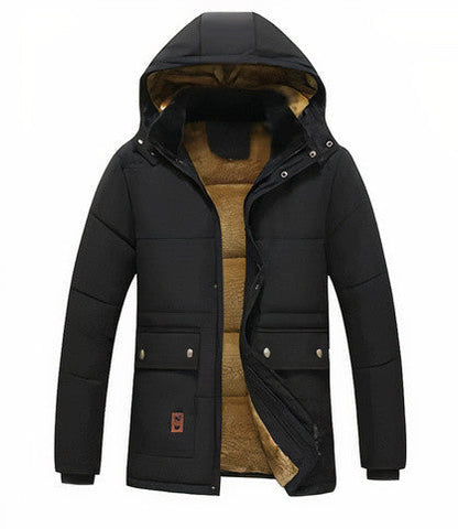 Ciepła Parka Zimowa Męska z Kapturem – Stylowy i Funkcjonalny Design