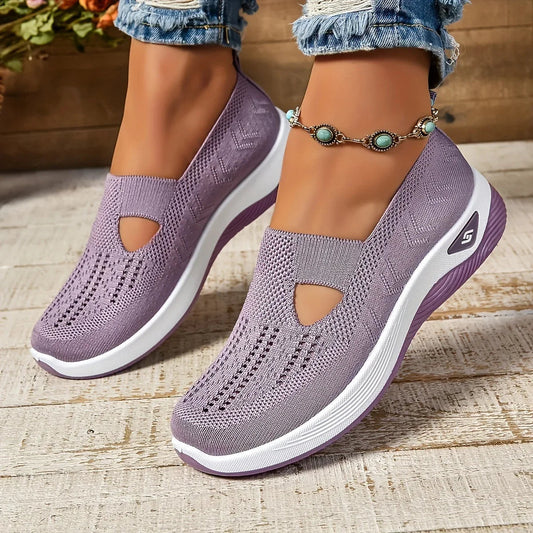 Damskie ortopedyczne buty sportowe z siateczką – lekkie i oddychające