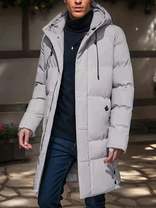 Długa Parka Zimowa dla Mężczyzn – Elegancka i Ciepła
