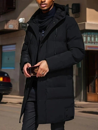 Długa Parka Zimowa dla Mężczyzn – Elegancka i Ciepła