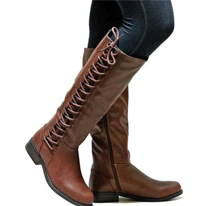 Długie Koronkowe Buty dla Kobiet – Elegancki i Ciepły Styl