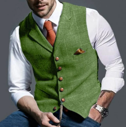 Elegancka Vintage Westa dla Mężczyzn – Klasyczny Styl i Wygoda