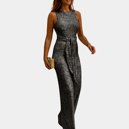 Elegancka jumpsuit z cekinami dla kobiet – Stylowa i wygodna