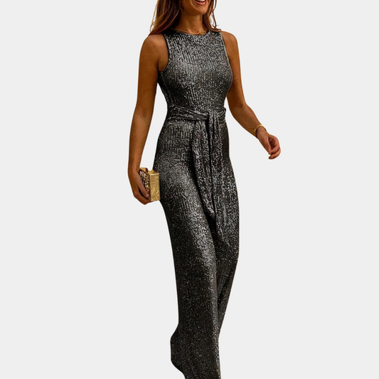 Elegancka jumpsuit z cekinami dla kobiet – Stylowa i wygodna