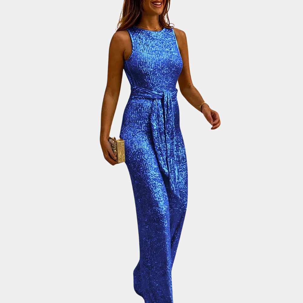 Elegancka jumpsuit z cekinami dla kobiet – Stylowa i wygodna