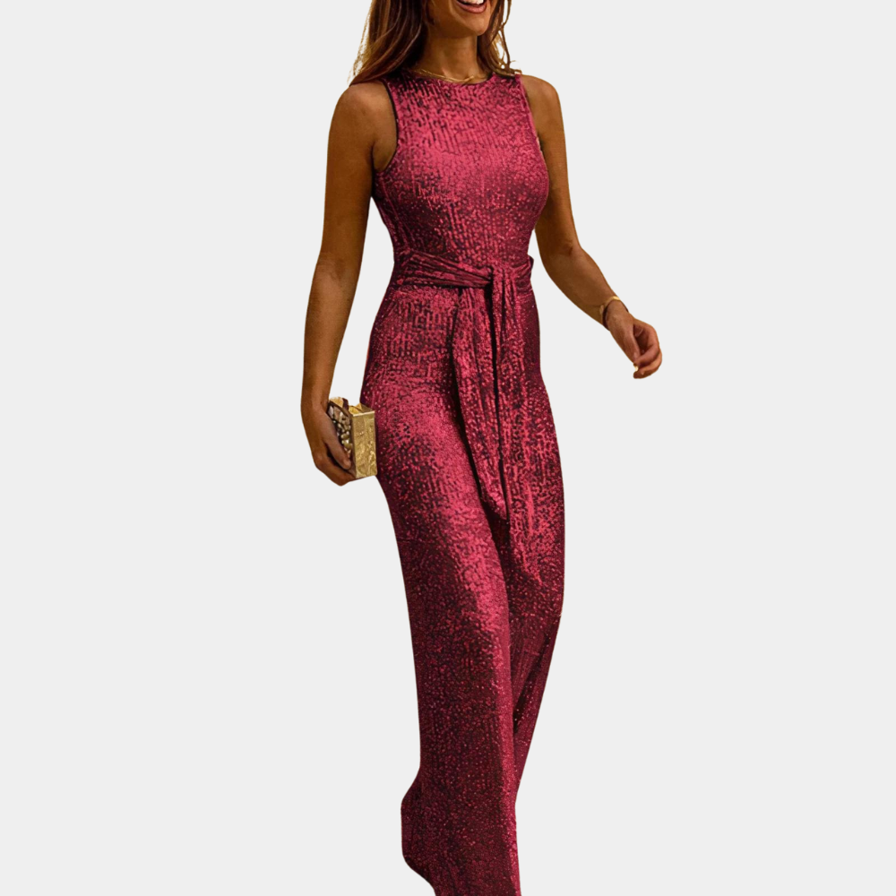 Elegancka jumpsuit z cekinami dla kobiet – Stylowa i wygodna