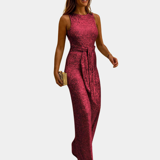 Elegancka jumpsuit z cekinami dla kobiet – Stylowa i wygodna