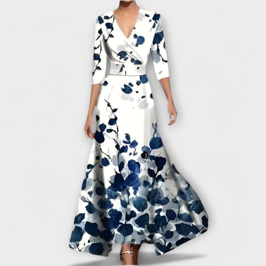Elegancka sukienka koktajlowa z designerskimi rękawami 0