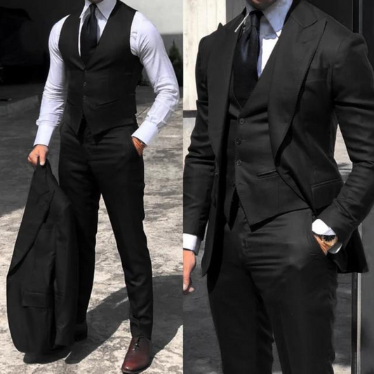 Elegancki Trzyczęściowy Garnitur dla Mężczyzn – Komfort i Styl