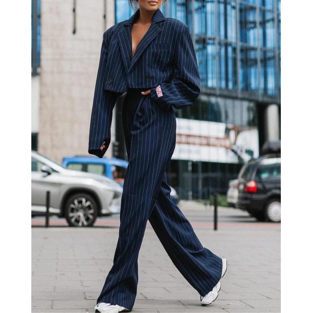 Elegancki damski garnitur Sienna – Komfortowy i stylowy