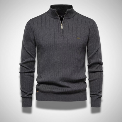 Elegancki sweter z zamkiem błyskawicznym dla mężczyzn – Komfort i styl