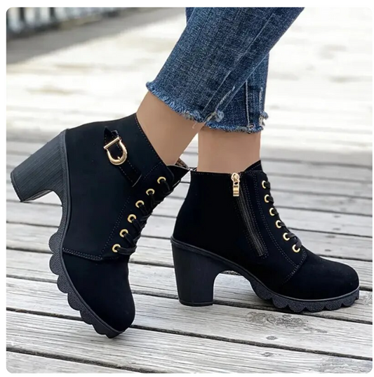 Eleganckie Buty Chelsea na Wysokim Obcasie dla Kobiet – Komfort i Styl