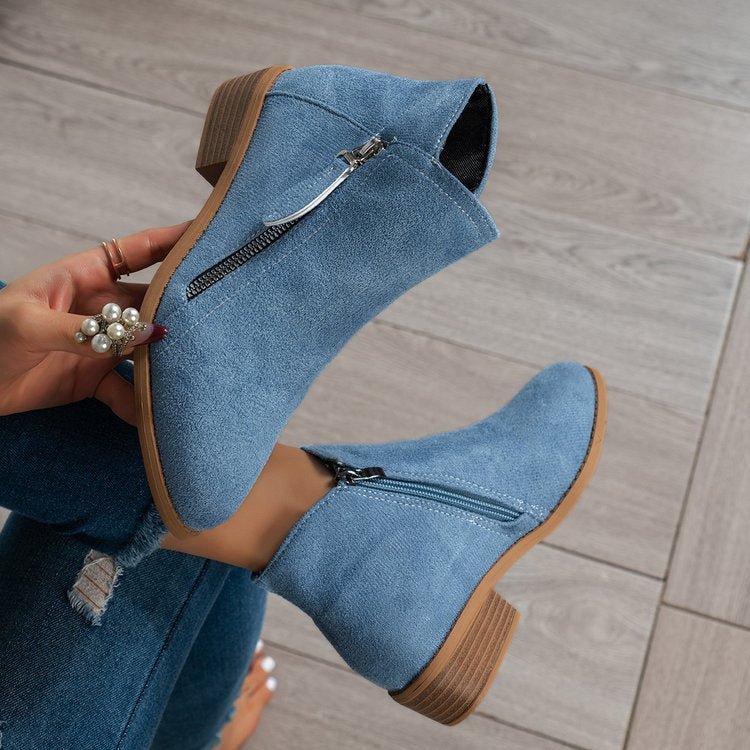 Eleganckie Buty Damskie z Boczny Zamek – Komfortowy i Stylowy Design