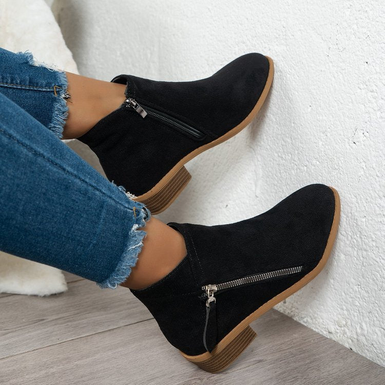 Eleganckie Buty Damskie z Boczny Zamek – Komfortowy i Stylowy Design