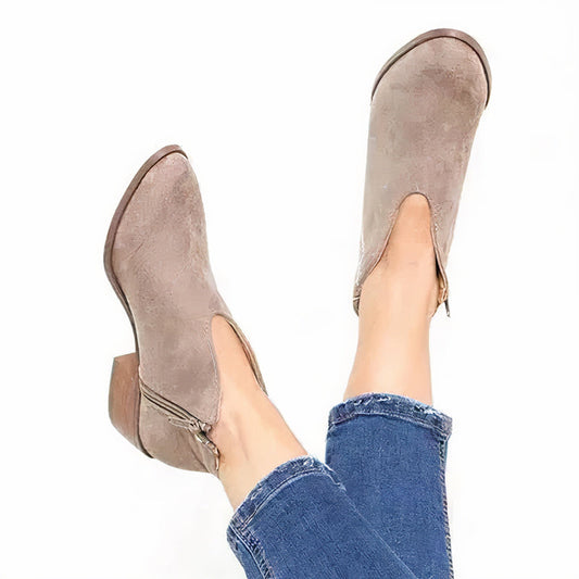 Eleganckie Buty Zamek na Kostkę dla Kobiet – Komfort i Styl