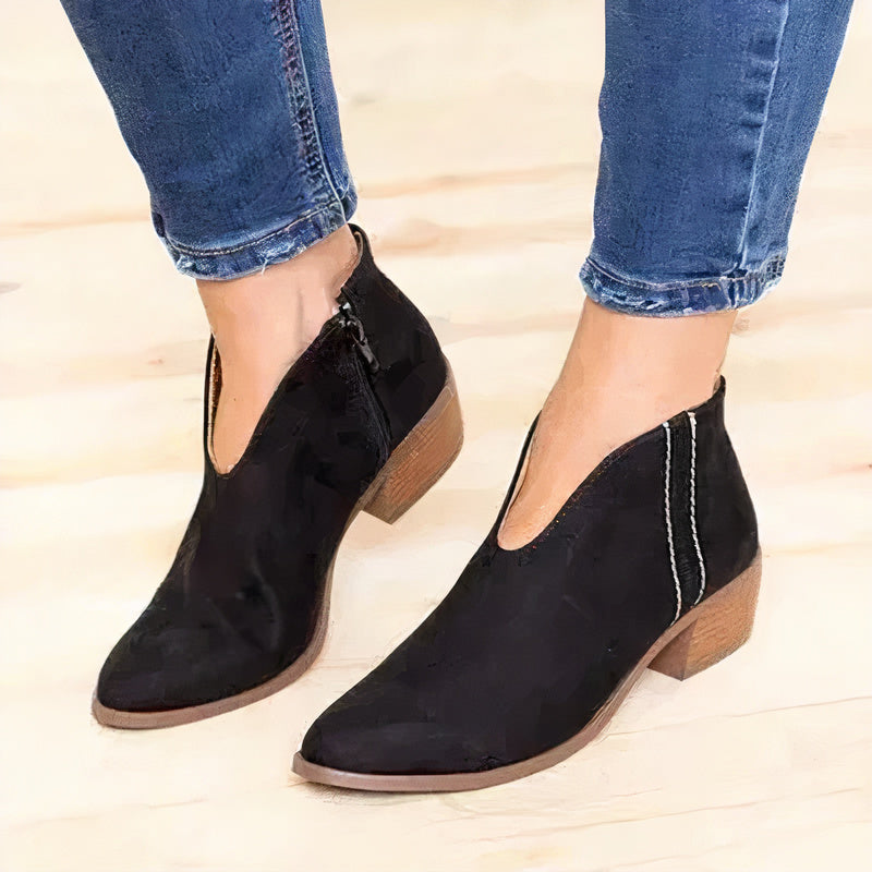 Eleganckie Buty Zamek na Kostkę dla Kobiet – Komfort i Styl
