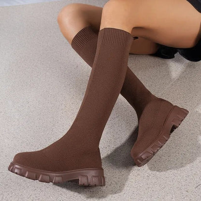 Eleganckie Zimowe Buty do Kolan dla Kobiet – Ciepłe i Stylowe