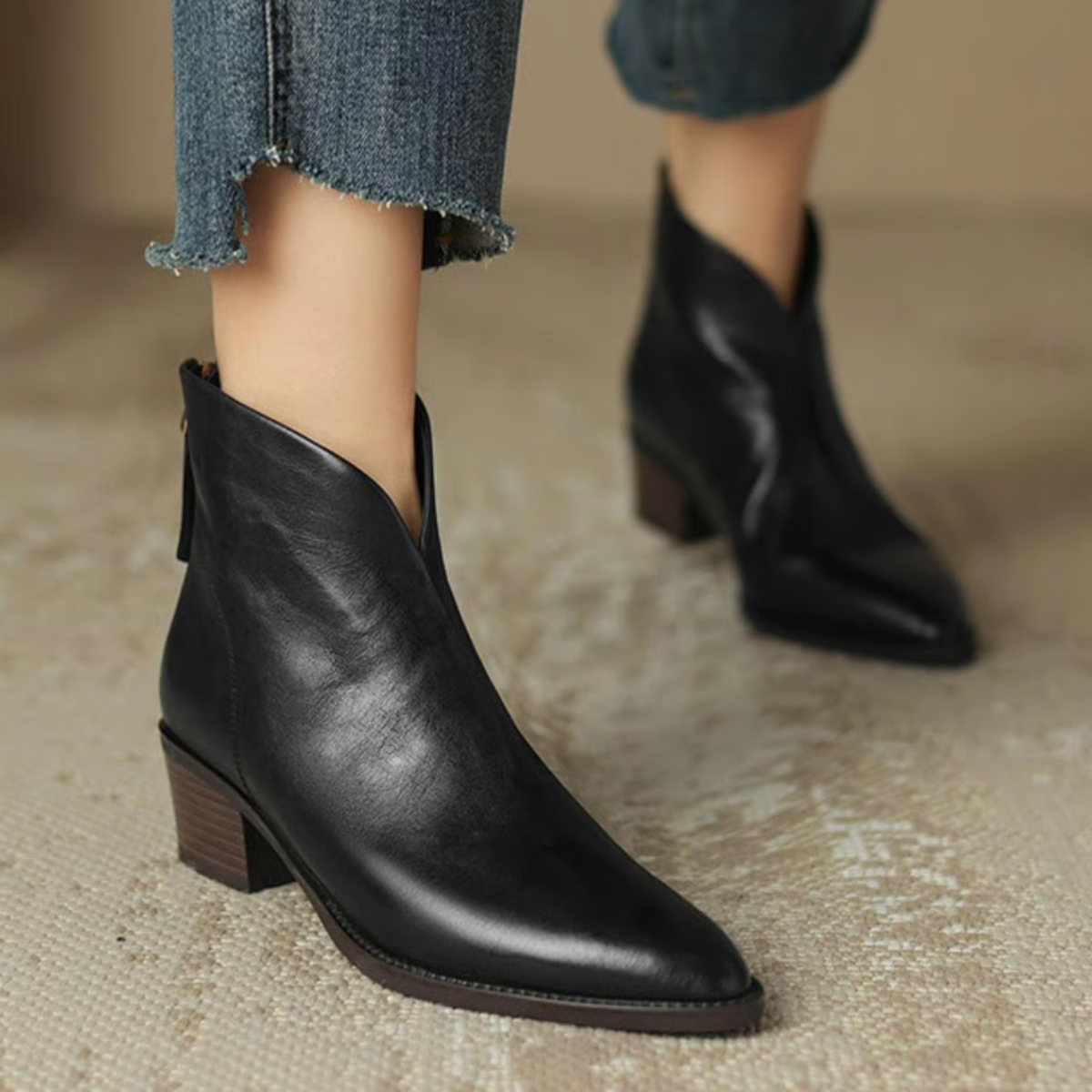 Eleganckie botki skórzane dla kobiet – Komfort i styl na każdą okazję