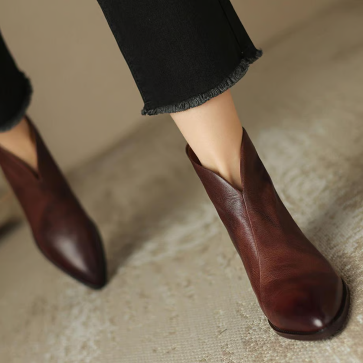 Eleganckie botki skórzane dla kobiet – Komfort i styl na każdą okazję