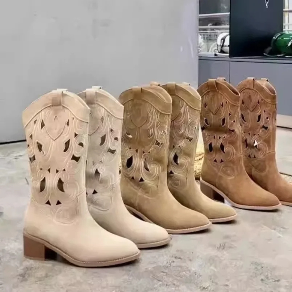 Haftowane Buty Kowbojskie dla Kobiet – Elegancki Styl i Komfort