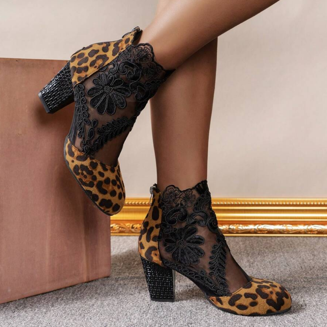 Haftowane Buty na Wysokim Obcasie dla Kobiet – Elegancki i Stylowy Wygląd
