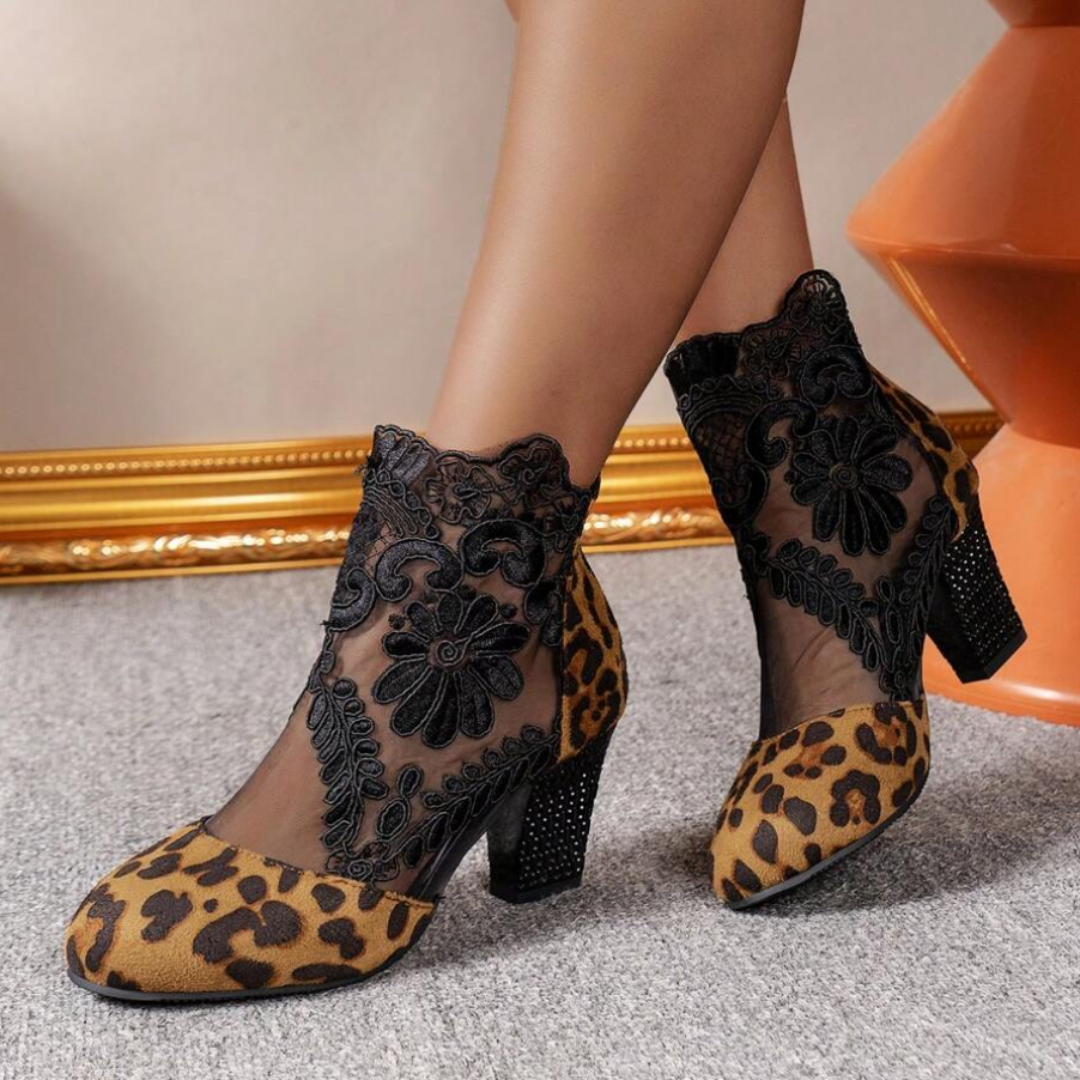 Haftowane Buty na Wysokim Obcasie dla Kobiet – Elegancki i Stylowy Wygląd