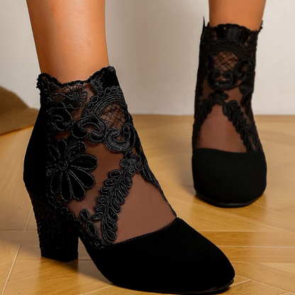 Haftowane Buty na Wysokim Obcasie dla Kobiet – Elegancki i Stylowy Wygląd