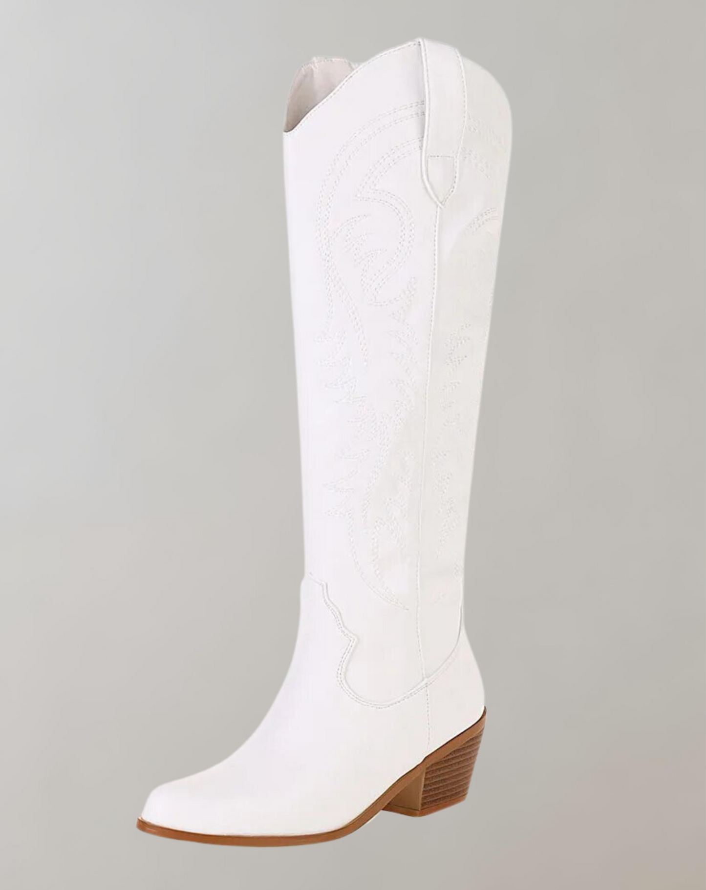 Haftowane buty z zachodnią kolanem dla kobiet – Elegancka i wygodna stylizacja
