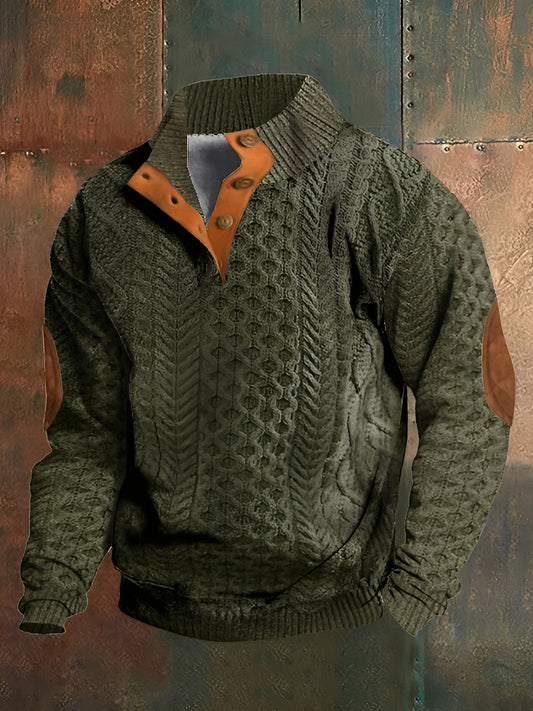 Kaszmirowy sweter z golfem dla mężczyzn – Luksusowy i stylowy