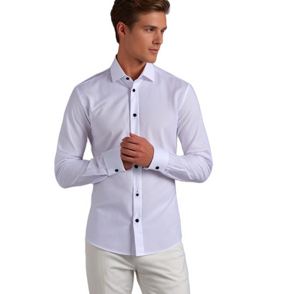 Klasyczne Stretch Overhemd dla Mężczyzn – Eleganckie i Wygodne