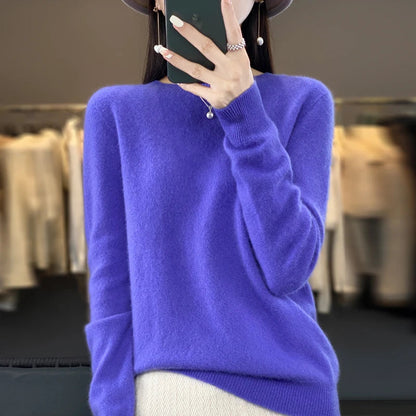 Klasyczny kaszmirowy sweter dla kobiet – Miękki i elegancki
