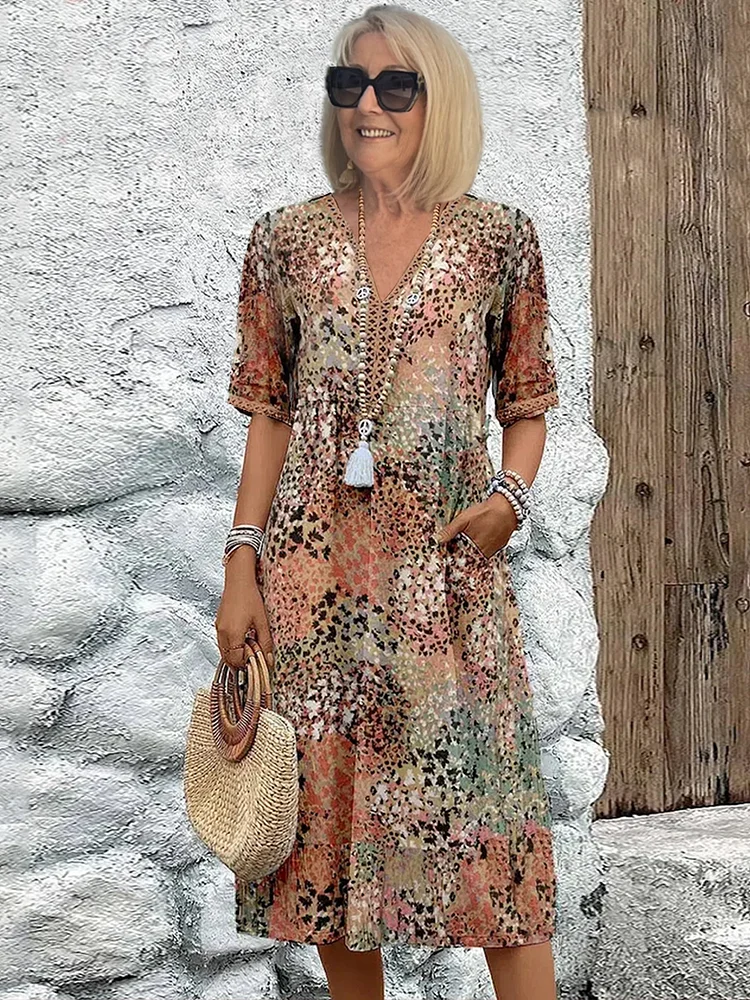 Kwiatowa Sukienka na Lato dla Kobiet – Lekka i Elegancka