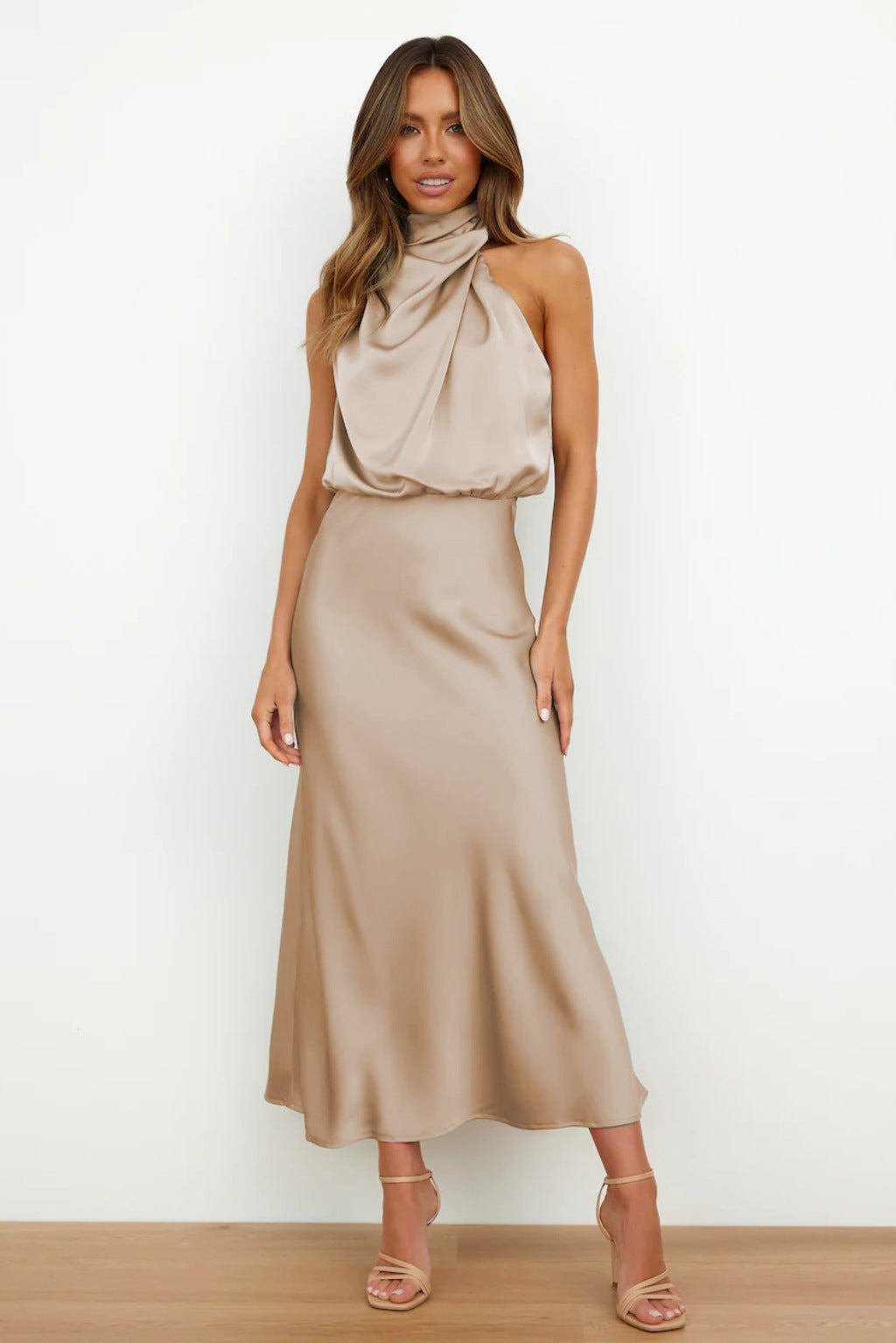 Lena - Elegancka Wieczorowa Sukienka Satynowa