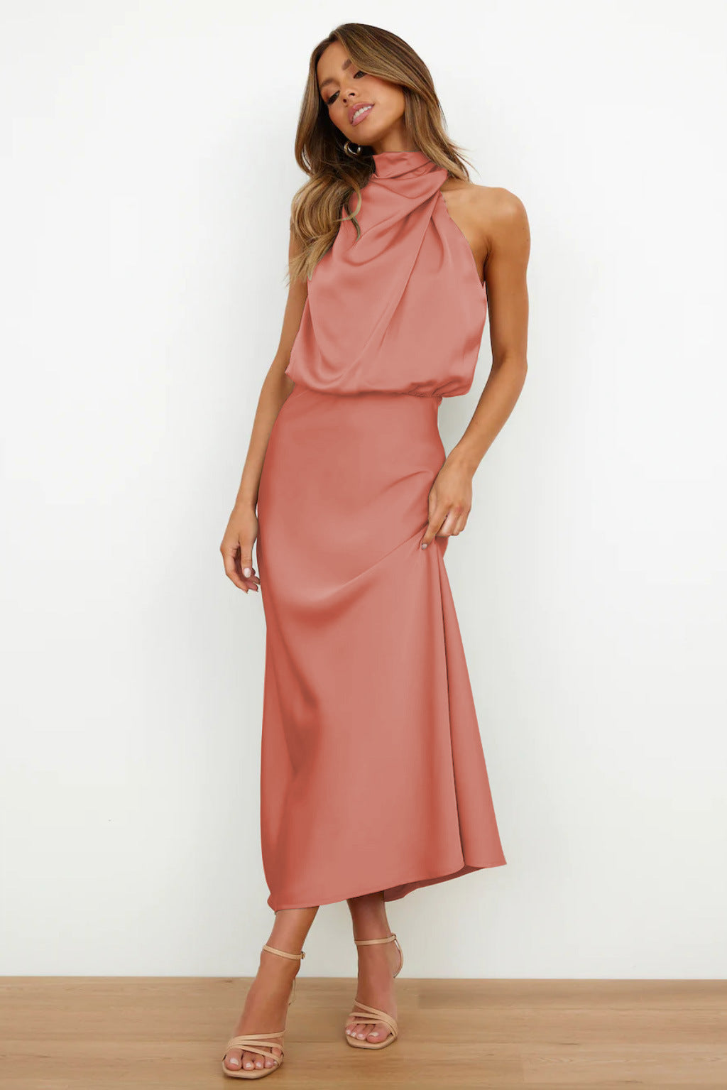 Lena - Elegancka Wieczorowa Sukienka Satynowa