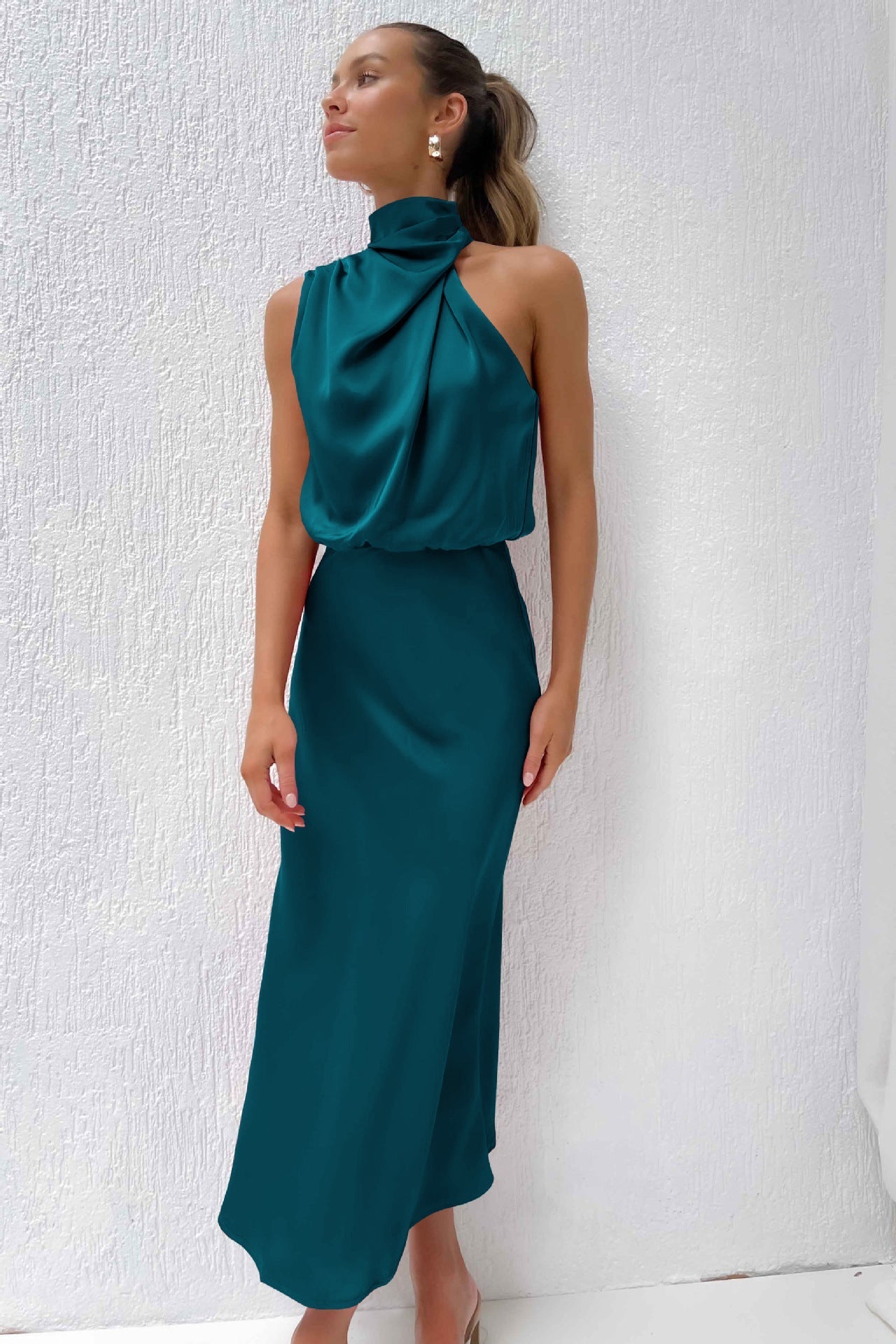 Lena - Elegancka Wieczorowa Sukienka Satynowa