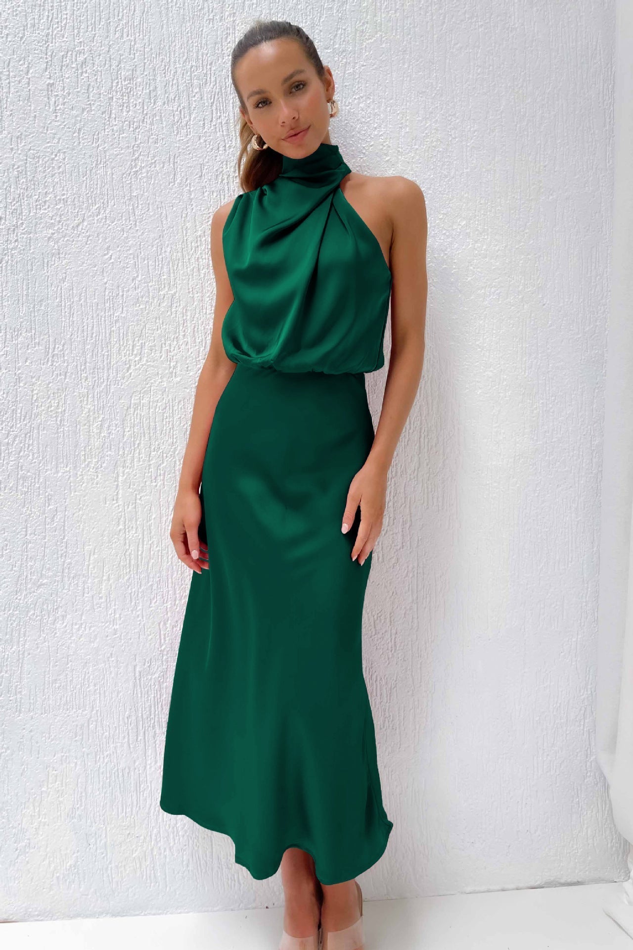 Lena - Elegancka Wieczorowa Sukienka Satynowa