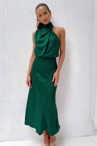 Lena - Elegancka Wieczorowa Sukienka Satynowa